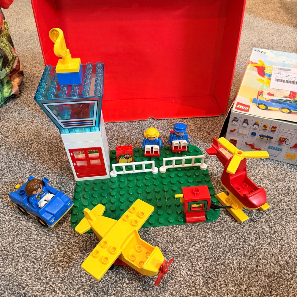 Vintage Lego Duplo Airport Adventure Set